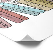 Funny Book Reader Zitat in meiner Leserzeit Groovy Poster (Ecke)