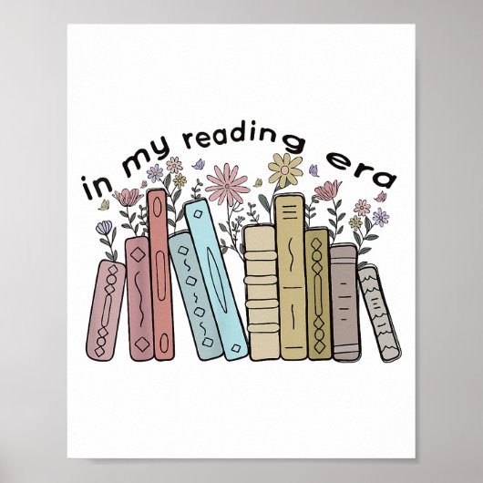 Funny Book Reader Zitat in meiner Leserzeit Groovy Poster (Vorne)