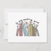 Funny Book Reader Zitat in meiner Leserzeit Groovy RSVP Karte (Vorderseite)