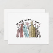 Funny Book Reader Zitat in meiner Leserzeit Groovy RSVP Karte (Vorne/Hinten)