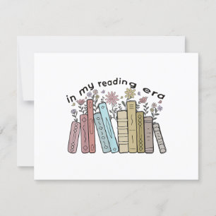 Funny Book Reader Zitat in meiner Leserzeit Groovy RSVP Karte