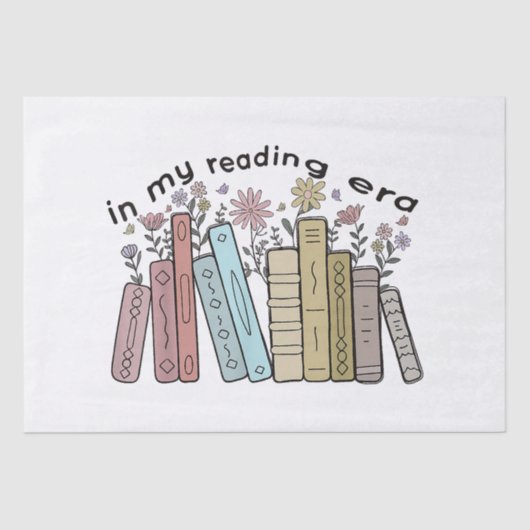 Funny Book Reader Zitat in meiner Leserzeit Groovy Seidenpapier (Vorderseite)