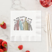 Funny Book Reader Zitat in meiner Leserzeit Groovy Serviette (Beispiel)