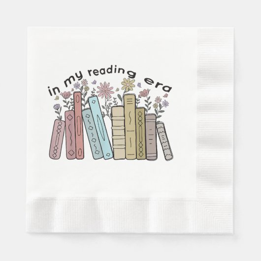 Funny Book Reader Zitat in meiner Leserzeit Groovy Serviette (Vorderseite)