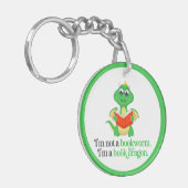 Funny Book Reading - Bookworm Schlüsselanhänger (Vorderseite links)