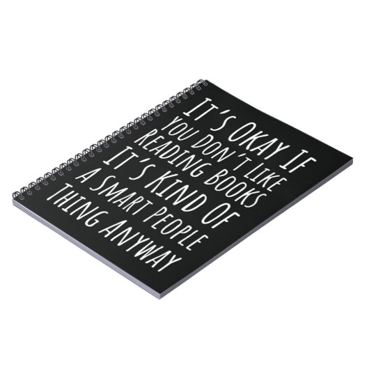 Funny Book Reading Gifts Nerd Reader Bookish Notizblock (Linke Seite)