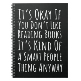 Funny Book Reading Gifts Nerd Reader Bookish Notizblock