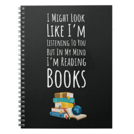 Funny Book Reading Gifts Quote Reader Humor Joke Notizblock