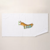Funny Book Reading Giraffe I Liebe My Library Badehandtuch (Badehandtuch)
