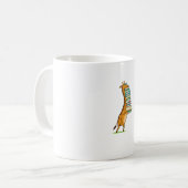 Funny Book Reading Giraffe I Liebe My Library Kaffeetasse (Vorderseite Links)