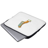 Funny Book Reading Giraffe I Liebe My Library Laptopschutzhülle (Vorne Knopf)