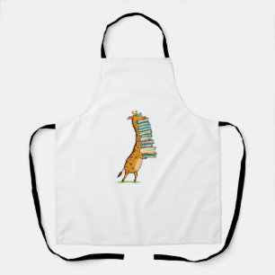Funny Book Reading Giraffe I Liebe My Library Schürze