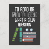Funny Book Reading Quote Literature Bookworm Postkarte (Vorderseite)