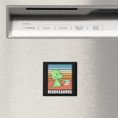 Funny Book Readosaurus Dinosaur Reading Dino Retro Magnet (In Situ (Geschirrspüler))