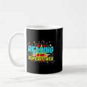 Funny Bookish Nerd Book Addict Design Women's Blac Kaffeetasse (Links)