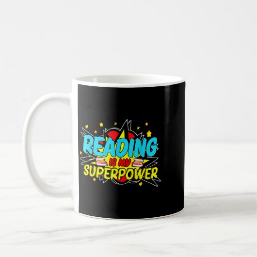 Funny Bookish Nerd Book Addict Design Women's Blac Kaffeetasse (Links)