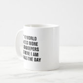 Funny Bookkeeper Rette Tagesbuchhaltung Kaffeetasse (Vorderseite Links)