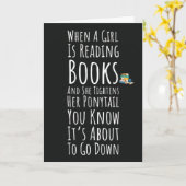 Funny Books Reading Cards For Her Teen Girls Women Karte (Gelbe Blume)