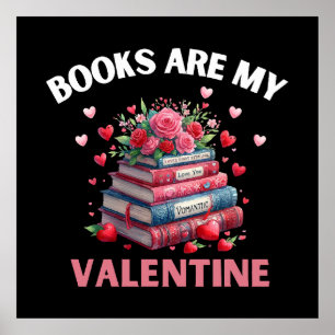 Funny Books sind mein Valentine Poster