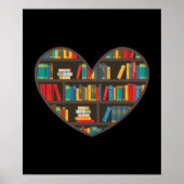 Funny BookShelf Library Poster (Vorne)