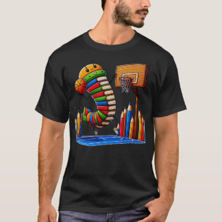Funny Bookworm Basketball Grafik für Leser und T-Shirt