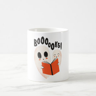 Funny Bookworm Ghost Halloween Costume Boooooks Kaffeetasse