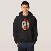 Funny Bookworm Ghost Halloween Hoodie (Vorne ganz)