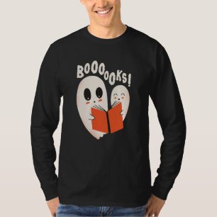Funny Bookworm Ghost Halloween T-Shirt