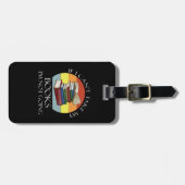 Funny Bookworm Reading Take My Books Nerd Gepäckanhänger (Vorderseite horizontal)