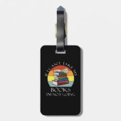 Funny Bookworm Reading Take My Books Nerd Gepäckanhänger (Rückseite vertikal)