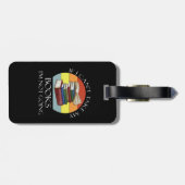 Funny Bookworm Reading Take My Books Nerd Gepäckanhänger (Rückseite horizontal)