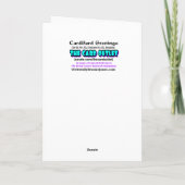 FUNNY BOOMER BIRTHDAY CARD KARTE (Rückseite)