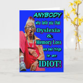 FUNNY Boomer BIRTHDAY Karte (Gelbe Blume)