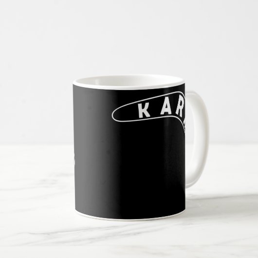Funny Boomerang Joke Karma  Kaffeetasse (VorderseiteRechts)
