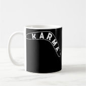Funny Boomerang Joke Karma Kaffeetasse (Links)