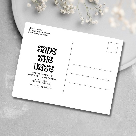 Funny Boost, Food, Bad Dance bewegt sich Save the Ankündigungspostkarte