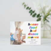 Funny Boost Food Bad Dance bewegt sich Save the Da Ankündigungspostkarte (Stehend Vorderseite)
