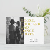 Funny Boost Food Bad Dance bewegt sich Save the Da Date (Stehend Vorderseite)