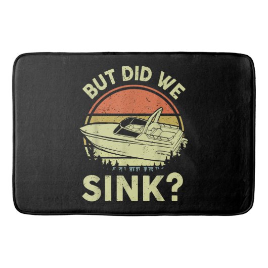 Funny Boot, aber haben wir Männer Sink Männer Moto Badematte (Vorderseite)