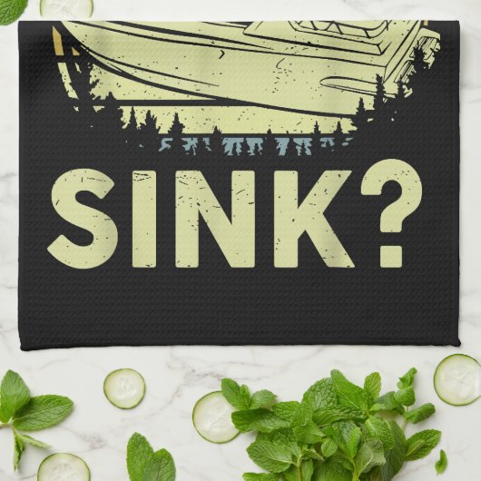 Funny Boot, aber haben wir Männer Sink Männer Moto Geschirrtuch (Gefaltet)