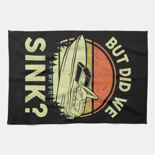 Funny Boot, aber haben wir Männer Sink Männer Moto Geschirrtuch (Horizontal)