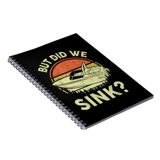 Funny Boot, aber haben wir Männer Sink Männer Moto Notizblock (Rechte Seite)