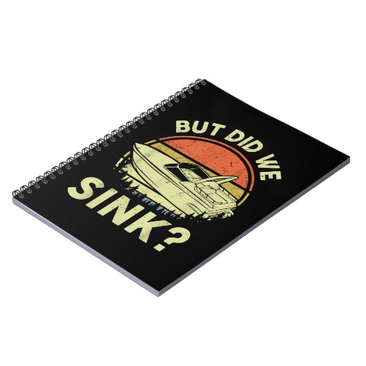 Funny Boot, aber haben wir Männer Sink Männer Moto Notizblock (Linke Seite)