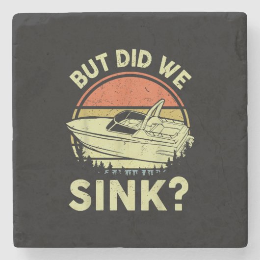 Funny Boot, aber haben wir Männer Sink Männer Moto Steinuntersetzer (Vorderseite)