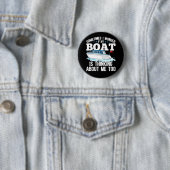Funny Boot Captain Sailing Spaß Button (Beispiel)