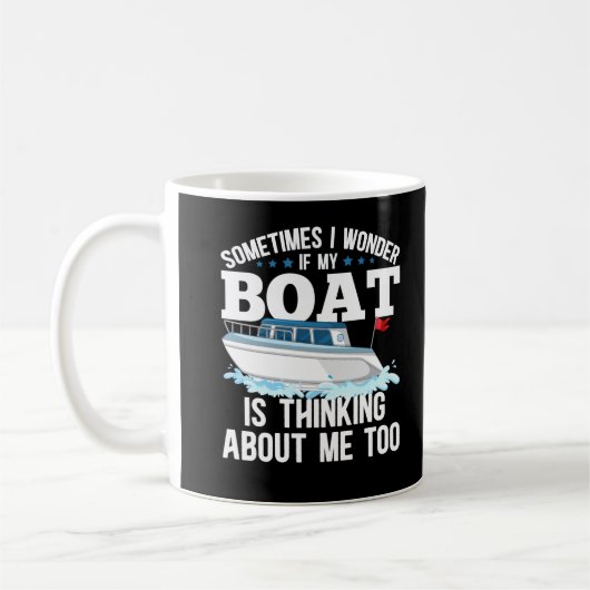 Funny Boot Captain Sailing Spaß Kaffeetasse (Links)