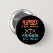 Funny Boot für Männer Frauen Docking Boat Capta Button (Vorne & Hinten)