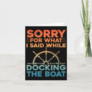 Funny Boot für Männer Frauen Docking Boat Capta Karte
