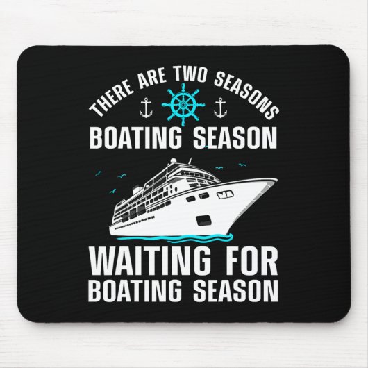 Funny Bootdesign für Männer Frauen Bootlov Lov Mousepad (Vorne)