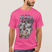 Funny Bootleg Er ist Rizzin Jesus Basketball Chris T-Shirt (Vorderseite)